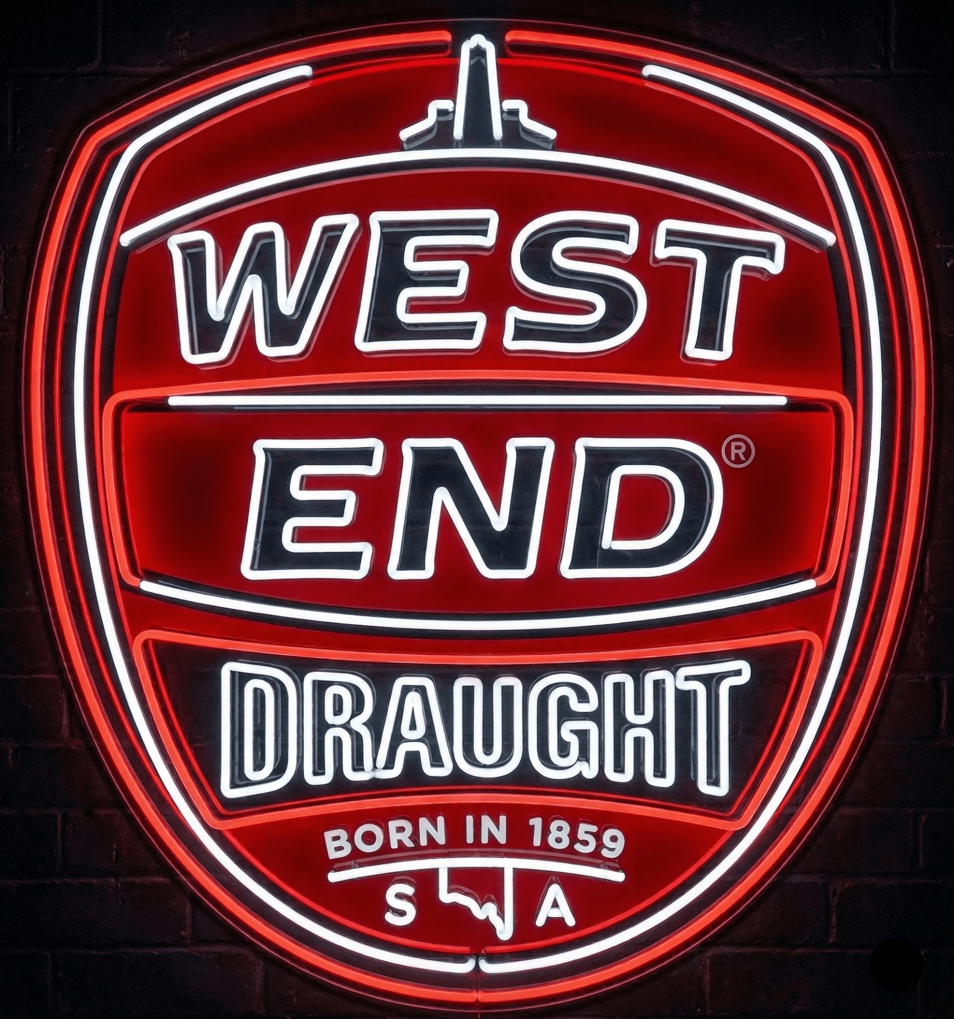 West End Draught Inspired LED Neon Sign - Neon Lanes